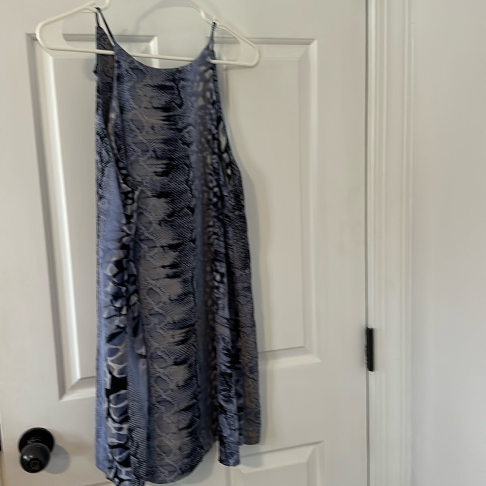 Fab’rik animal print purple-blue dress